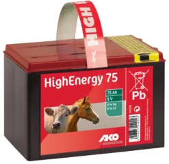 AKO HighEnergy Saline 9 V Trockenbatterie, L x B x H: 165 x 115 x 110 mm, 9 V, 75 Ah