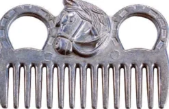 Aluminium-Mähnenkamm mit Pferdekopf
