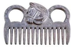 Aluminium-Mähnenkamm mit Pferdekopf