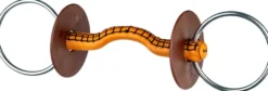 beris Wassertrense, Lederstange Konnex Zungenbogen dünn, Ring 7,5cm