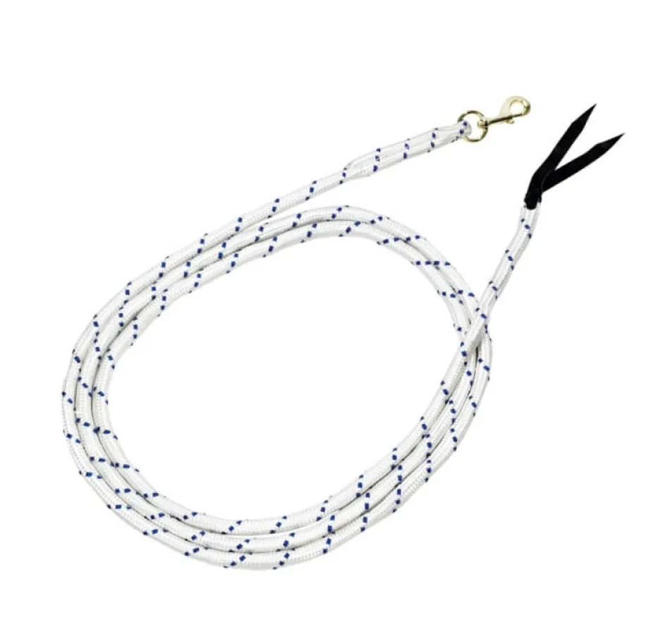 BUSSE WILDHORN Westernrope PROFI, Länge 420 cm, weiß/blau