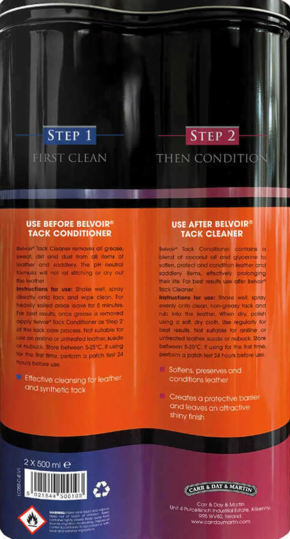 CARR & DAY & MARTIN - Belvoir Lederpflege-Set Duo Step 1 + Step 2