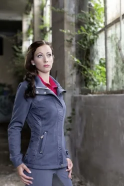 Cavallino Marino by HKM Jersey/Nylon Jacke -Silver Stream-