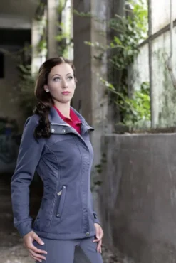 Cavallino Marino by HKM Jersey/Nylon Jacke -Silver Stream-