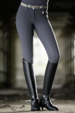 Cavallino Marino by HKM Reithose -Piemont EVA Floral- Silikon-Vollbesatz