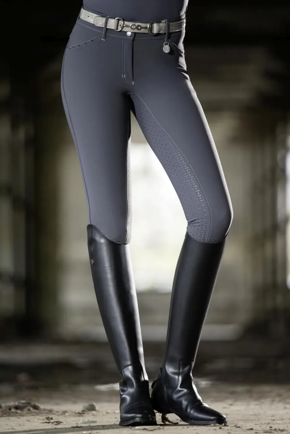 Cavallino Marino by HKM Reithose -Piemont EVA Floral- Silikon-Vollbesatz