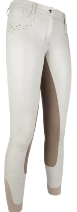 Cavallino Marino by HKM Reithose -Rimini Glitter- Dreiviertel Alos Besatz