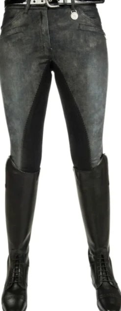 Cavallino Marino by HKM Reithose -Arctic print- Alos Vollbesatz