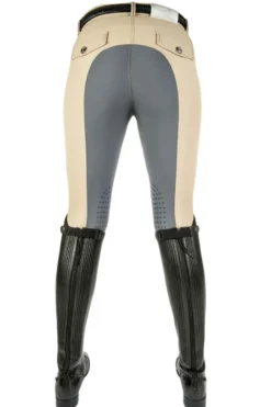 Cavallino Marino by HKM Reithose -Silver Stream- Silikon Vollbesatz, Damengrösse 34, pink