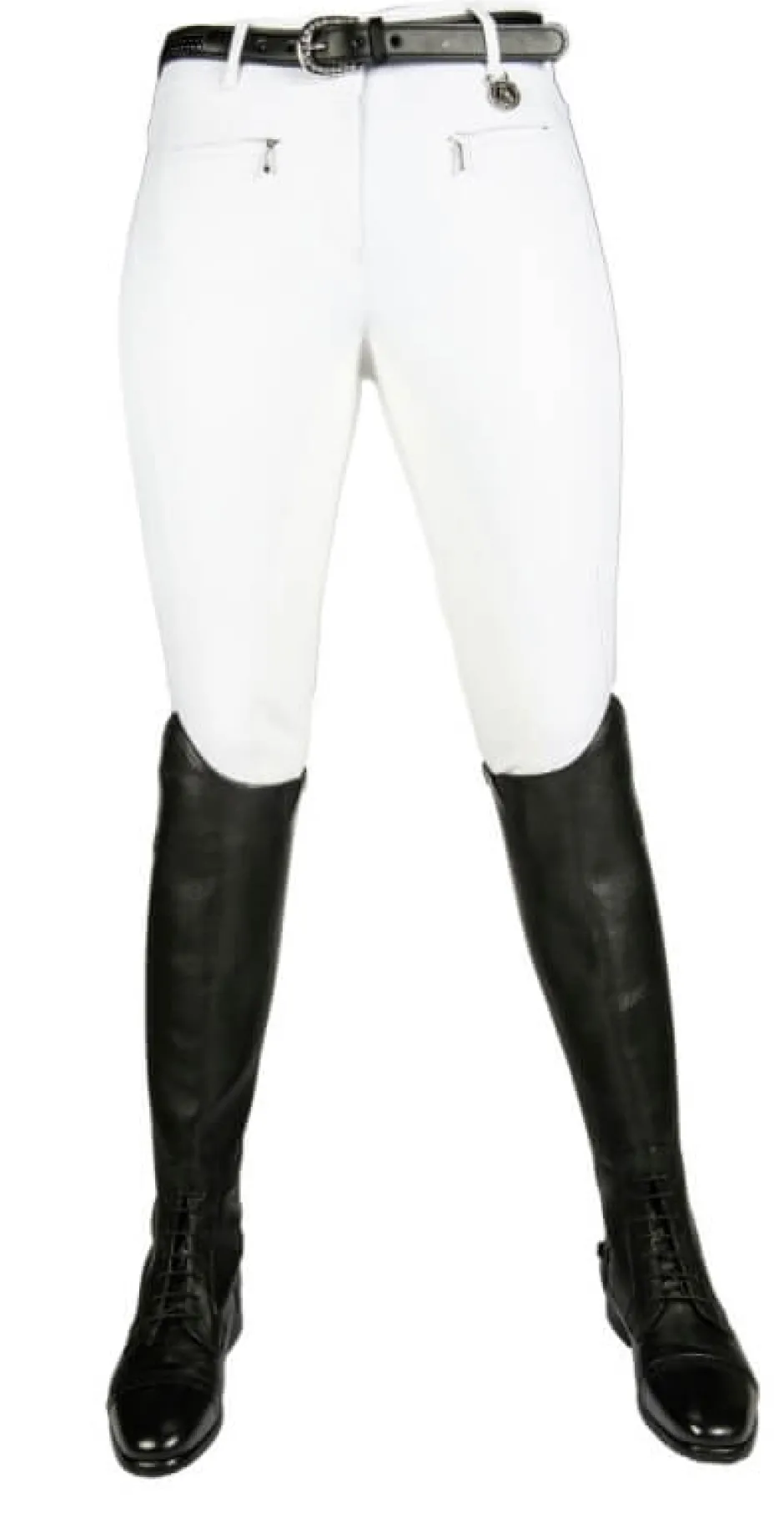 Cavallino Marino by HKM Reithose -Silver Stream Crystal- Dreiviertel Alos Besatz