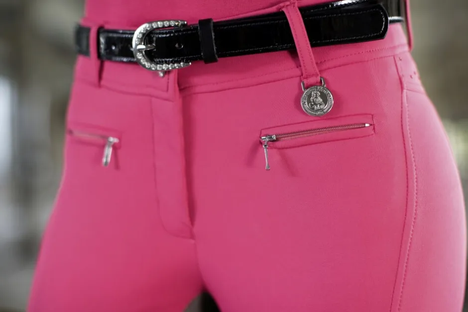 Cavallino Marino by HKM Reithose -Silver Stream Crystal- Dreiviertel Alos Besatz