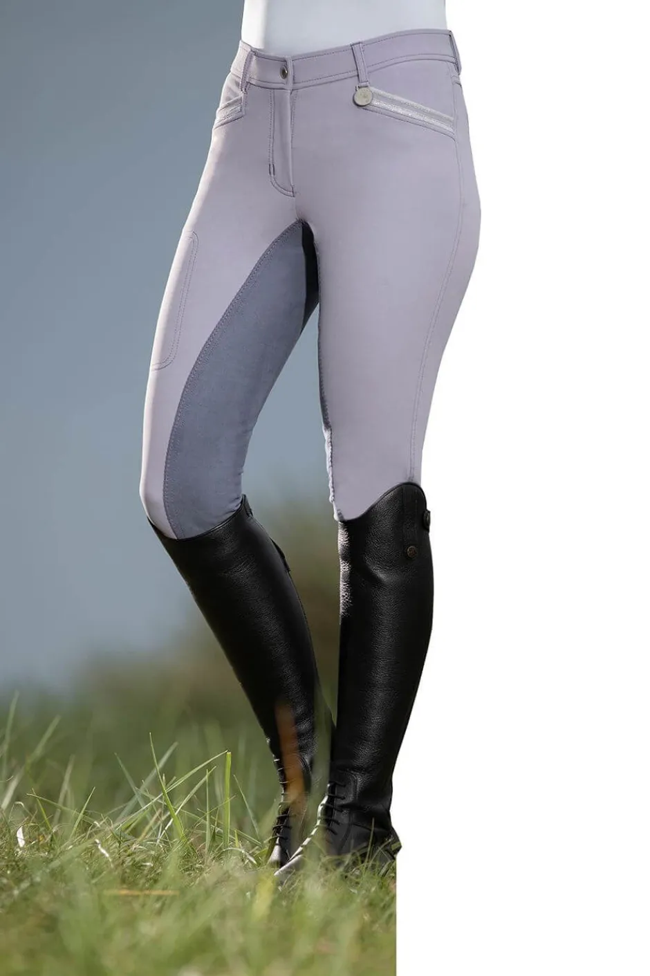 Cavallino Marino by HKM Reithose -Mondiale EVA- Dreiviertel Alos Besatz