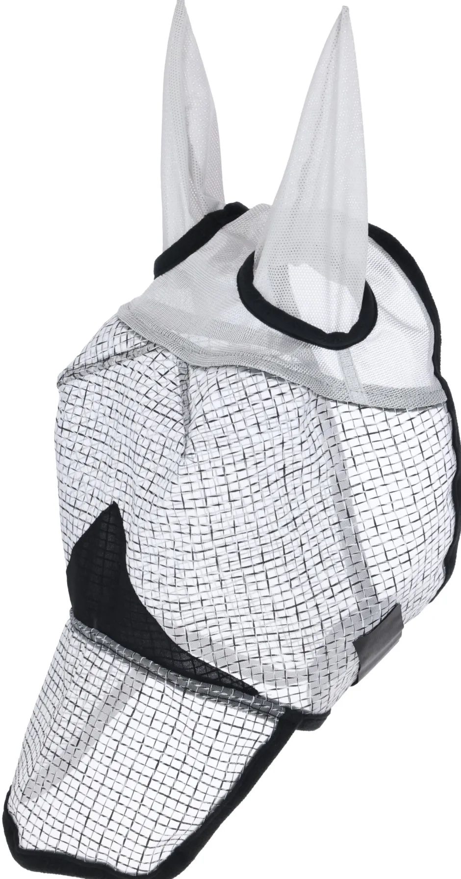COVALLIERO Fliegenmaske mit Ohrenschutz und Nüsternkordel
