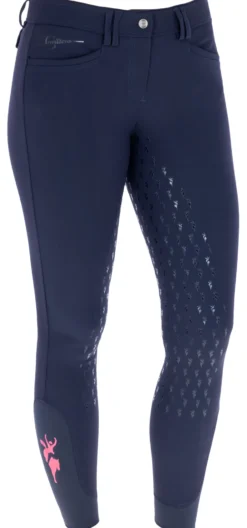 COVALLIERO Reithose Janne x PinkRibbon, Vollbesatz