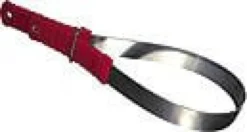 Edelstahlschweißmesser glattes und gezacktes Blatt, rote Griffe
