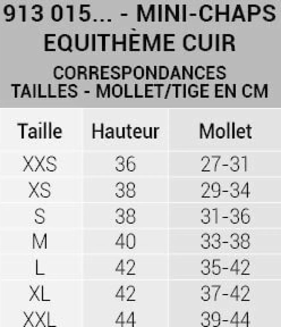 EQUITHÈME Leder Mini-Chaps