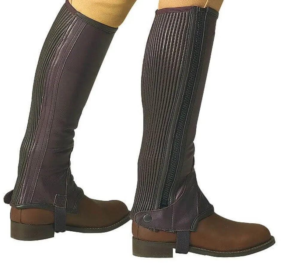 EQUITHÈME Leder Mini-Chaps