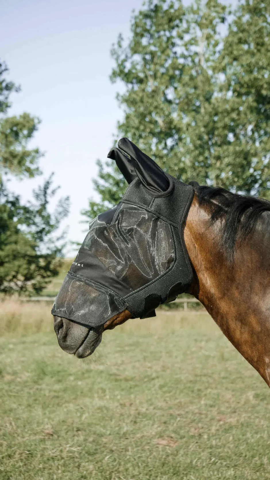 EQUITHÈME - Mesh - Fliegen-/UV-Maske + Nase