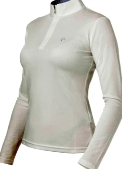 EQUI-THÈME Mesh, langärmeliges Polohemd