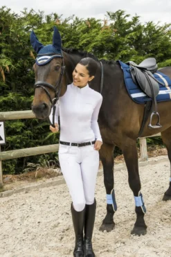 EQUI-THÈME Mesh, langärmeliges Polohemd