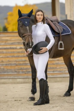 EQUI-THÈME Mesh, langärmeliges Polohemd