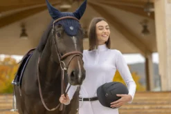 EQUI-THÈME Mesh, langärmeliges Polohemd