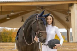 EQUI-THÈME Mesh, langärmeliges Polohemd