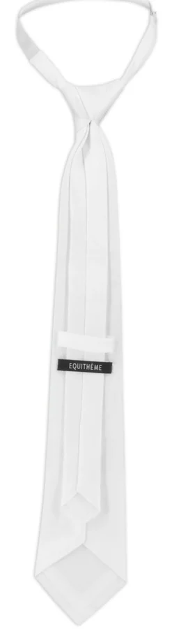 EQUITHÈME Reitkrawatte, Trevira-Waffelpikee mit Gummiband