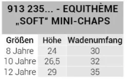 EQUITHÈME Soft Mini-Chaps