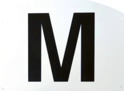 12er Buchstaben-Set, Bahnpunkte auf Kunststoffrahmen, weiß
