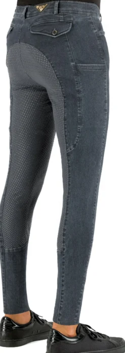EURO-STAR Reithose ESCamillo Denim Silikon-Vollbesatz
