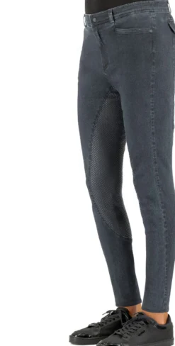 EURO-STAR Reithose ESCamillo Denim Silikon-Vollbesatz