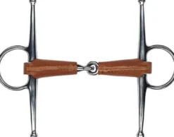 FEELING Knebeltrense mit Leder bezogen