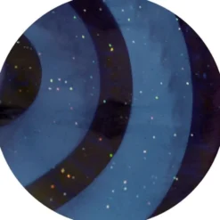 Gummistriegel oval mit Pailletten