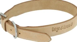 Halsband aus Naturleder DIEGO & LOUNA