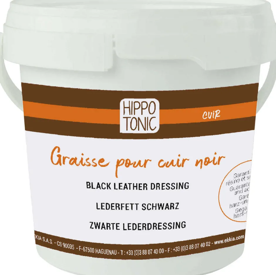 HIPPOTONIC Lederfett, 500 ml Topf, schwarz