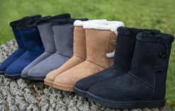 HKM Allwetterstiefel -Davos Button Fur-