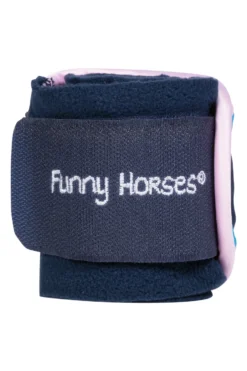 HKM Fleecebandagen -Funny Horses Hearts-