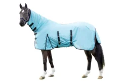 HKM Fliegendecke mit Halsteil -Aqua-