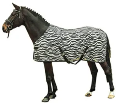 HKM Fliegendecke -Zebra- mit Kreuzgurt