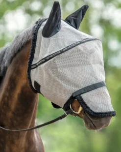 HKM Fliegenschutzmaske mit Nüsternschutz zum Abkletten