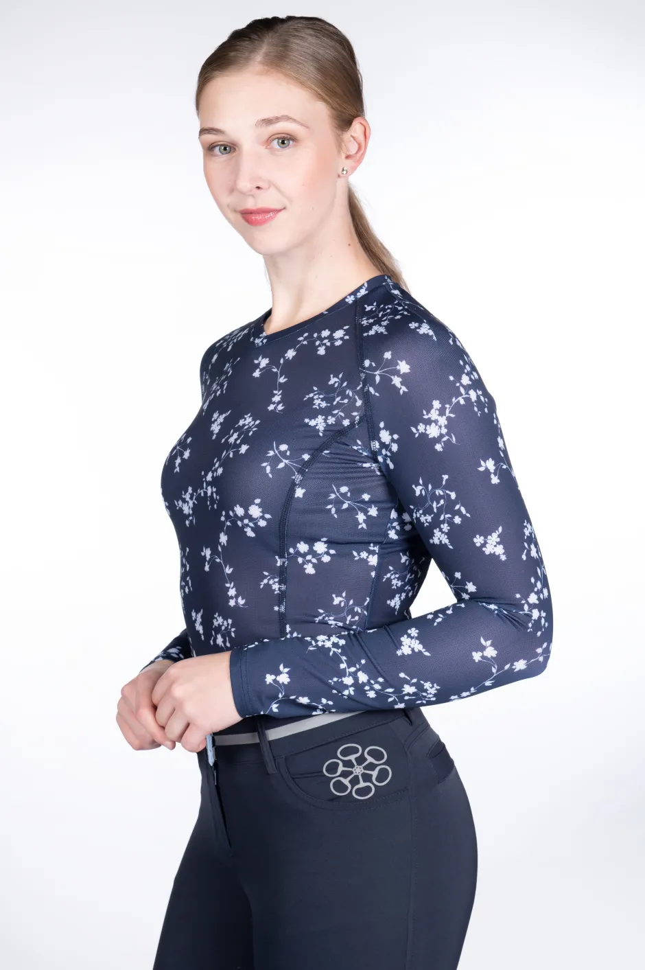 HKM Funktionsshirt -Bloomsbury Fleurs- Langarm