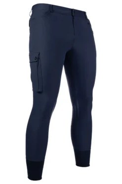 HKM Herren-Reithose -Cargo- Silikon-Kniebesatz