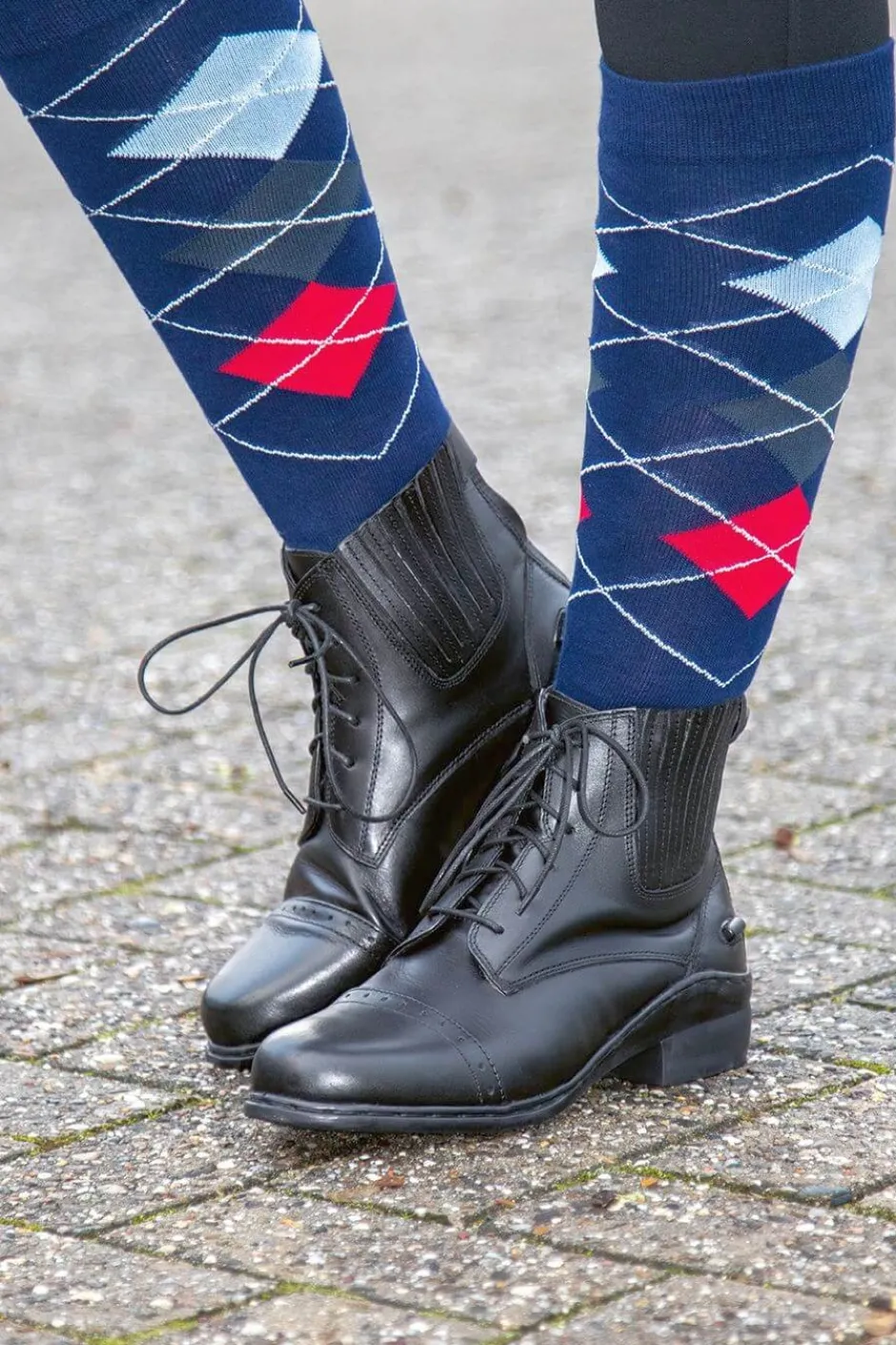 HKM Jodhpurstiefel mit Schnürsenkel/Reißverschluss -Profi-