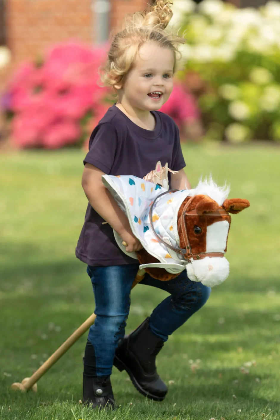 HKM KIDS Decke -Hobby Horsing Print-
