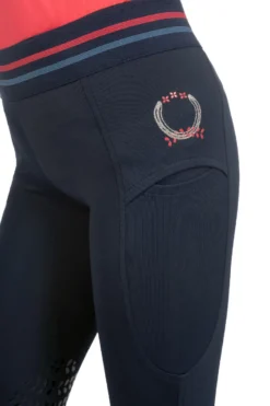 HKM KIDS Reitleggings -Aymee- Silikon-Kniebesatz