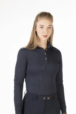 HKM Poloshirt -Rosegold Glamour- Style, Langarm