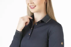 HKM Poloshirt -Rosegold Glamour- Style, Langarm