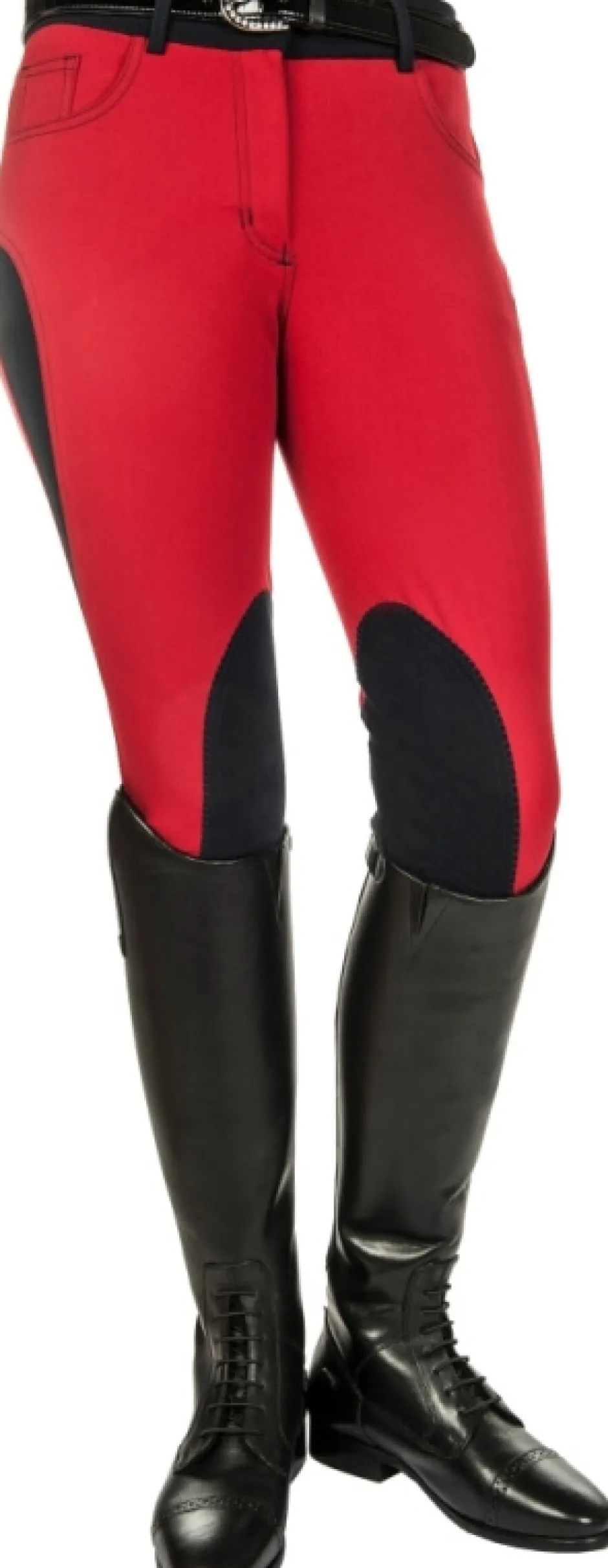 HKM PRO-TEAM Reithose -Dynamic contrast- Alos Kniebesatz