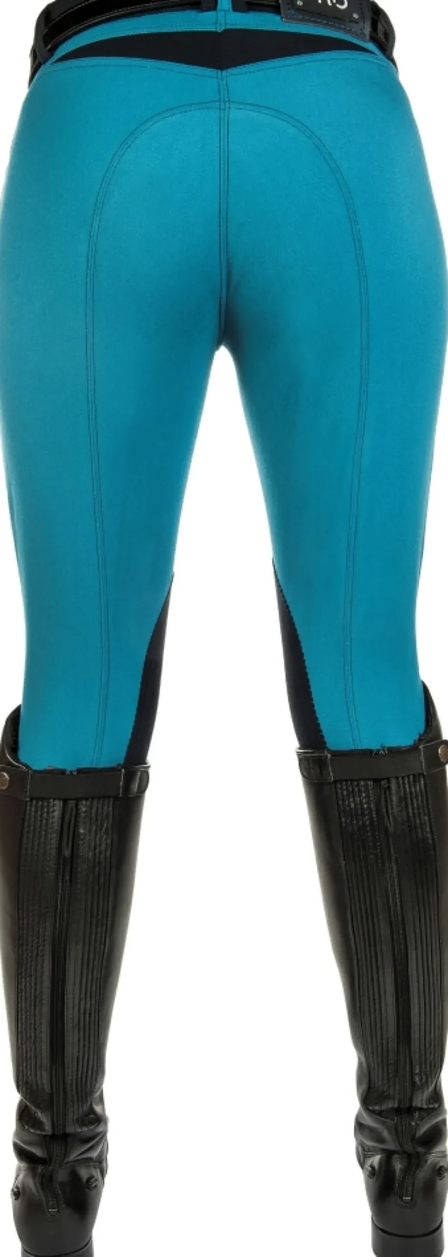 HKM PRO-TEAM Reithose -Dynamic contrast- Alos Kniebesatz